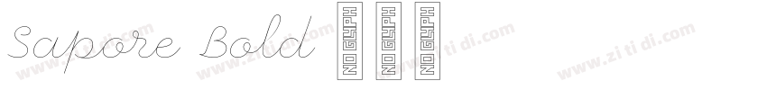 Sapore Bold字体转换